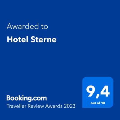 Hotel Sterne Booking.com Award with 9.4 Rating